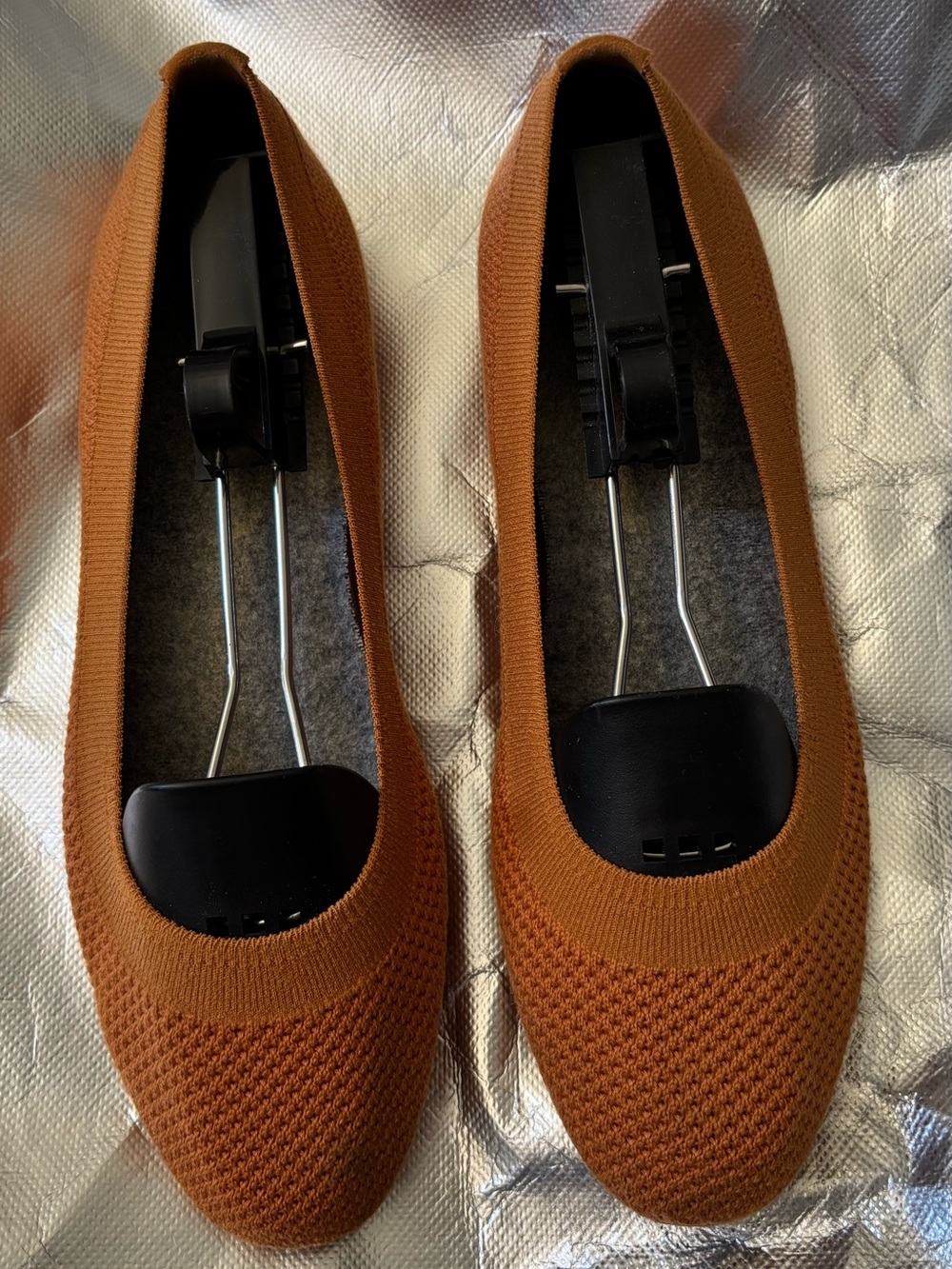 allbirds Women’s Knit Flats in Orange 8.5